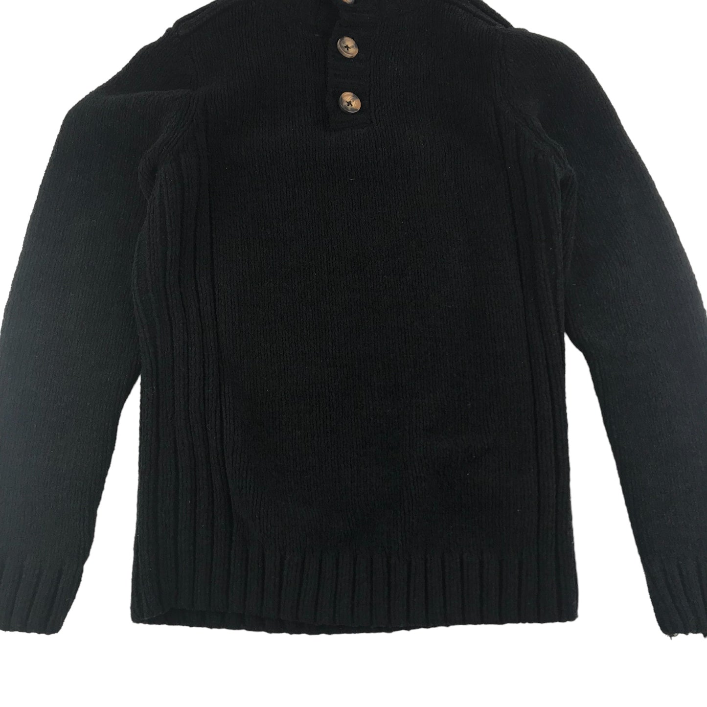 M&Co Jumper Age 11 Black Warm Knitted