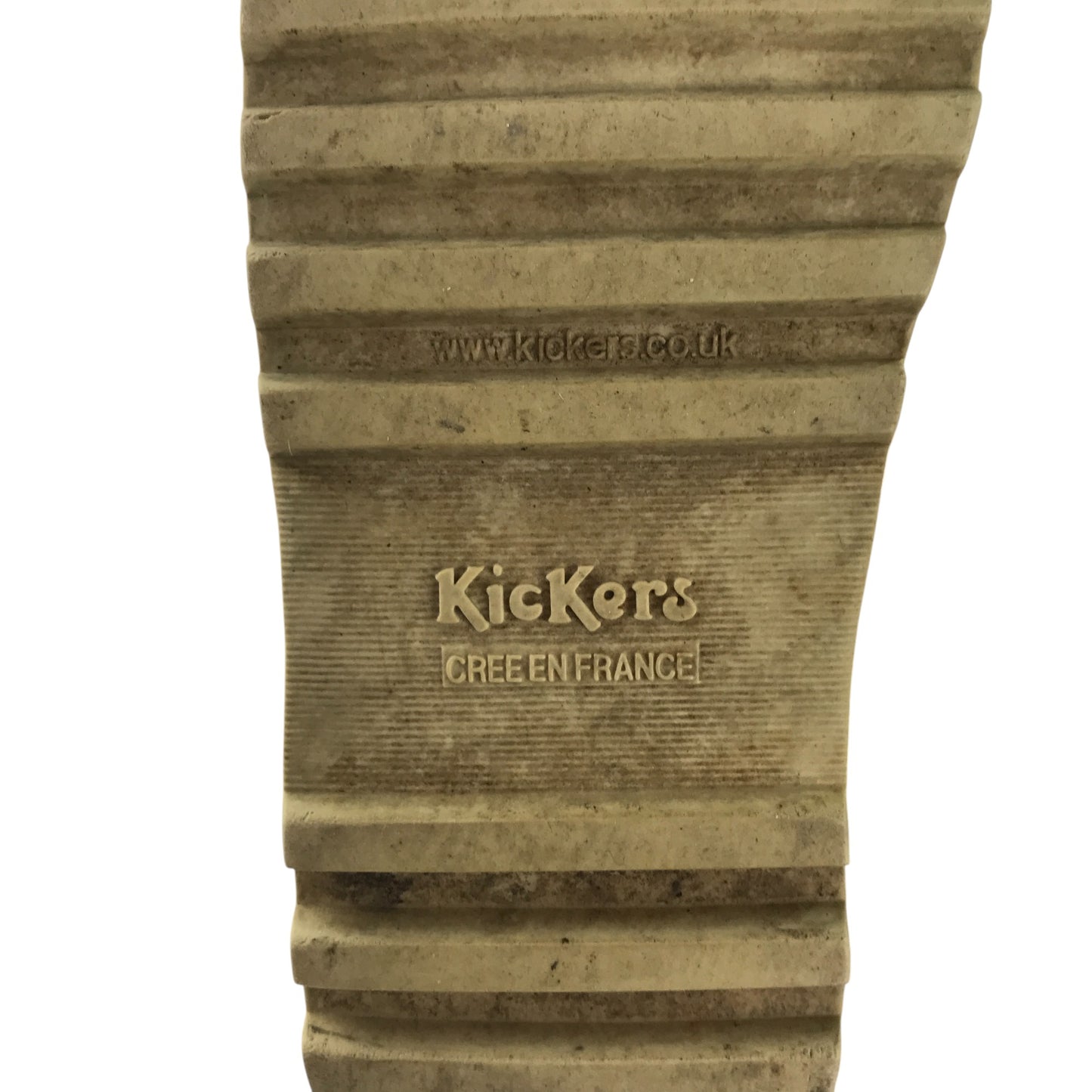 Kickers boots shoe size 2 black and pink colourway leather upper with back rubber soles
