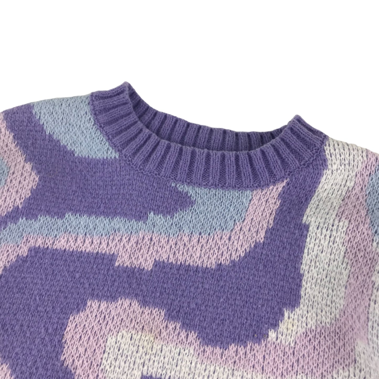 Shein Jumper Age 11-12 Lilac Multicolour Patterned