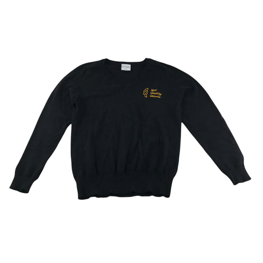 *Glendale Gaelic Primary Black School V-neck Jumper
