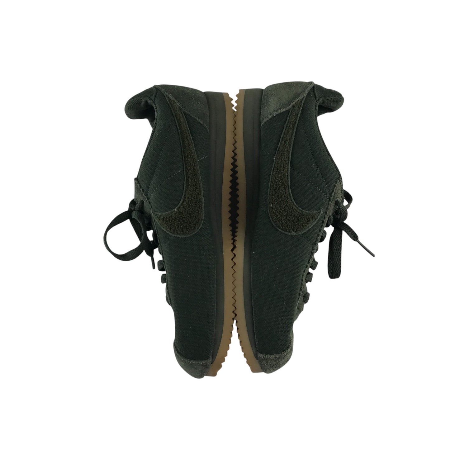 Nike trainers shoe size UK 6 dark green sneakers with laces