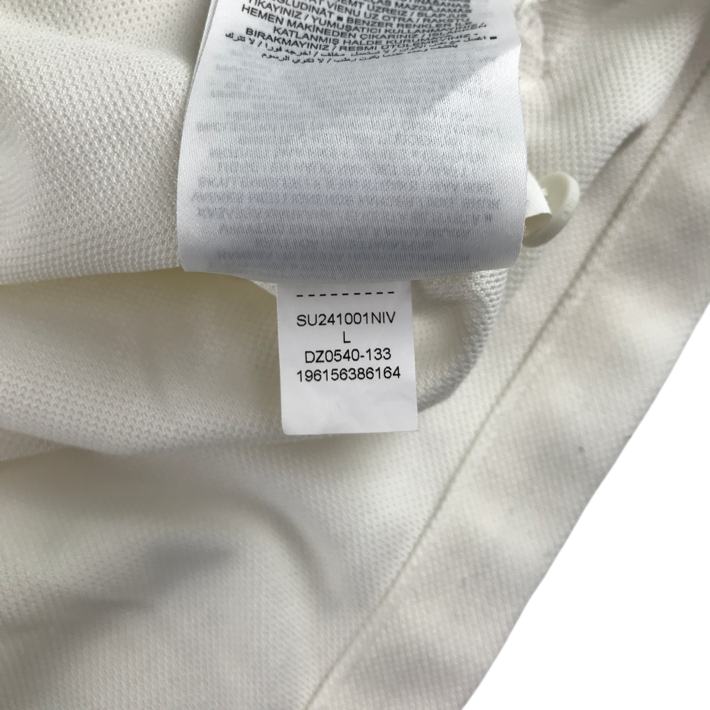Nike Large white polo shirt