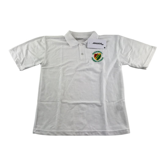 Garrowhill PS Primary white polo shirt short sleeve