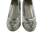 Monsoon pumps shoe size UK 1 white sparkly with kitten heel