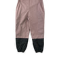 Primark Puddle trousers 5-6 yrs pink with navy hems and shoulder clip adjustable buckle