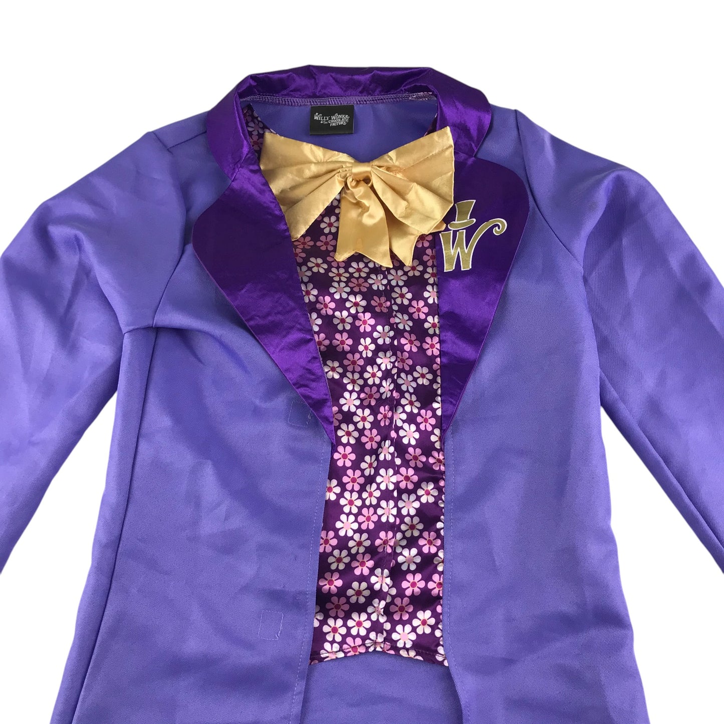 Willy Wonka costume 10-12 years purple coat and brown hat