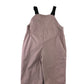 Primark Puddle trousers 5-6 yrs pink with navy hems and shoulder clip adjustable buckle