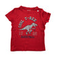 Inextenso t-shirt 5-6 years red dinosaur t rex print