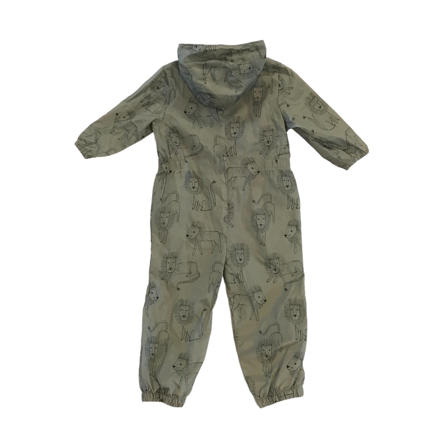 Tu overalls 5-6 years khaki lion graphic print