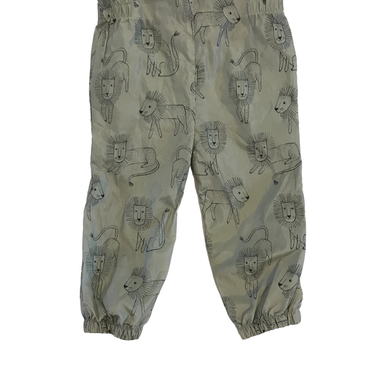 Tu overalls 5-6 years khaki lion graphic print