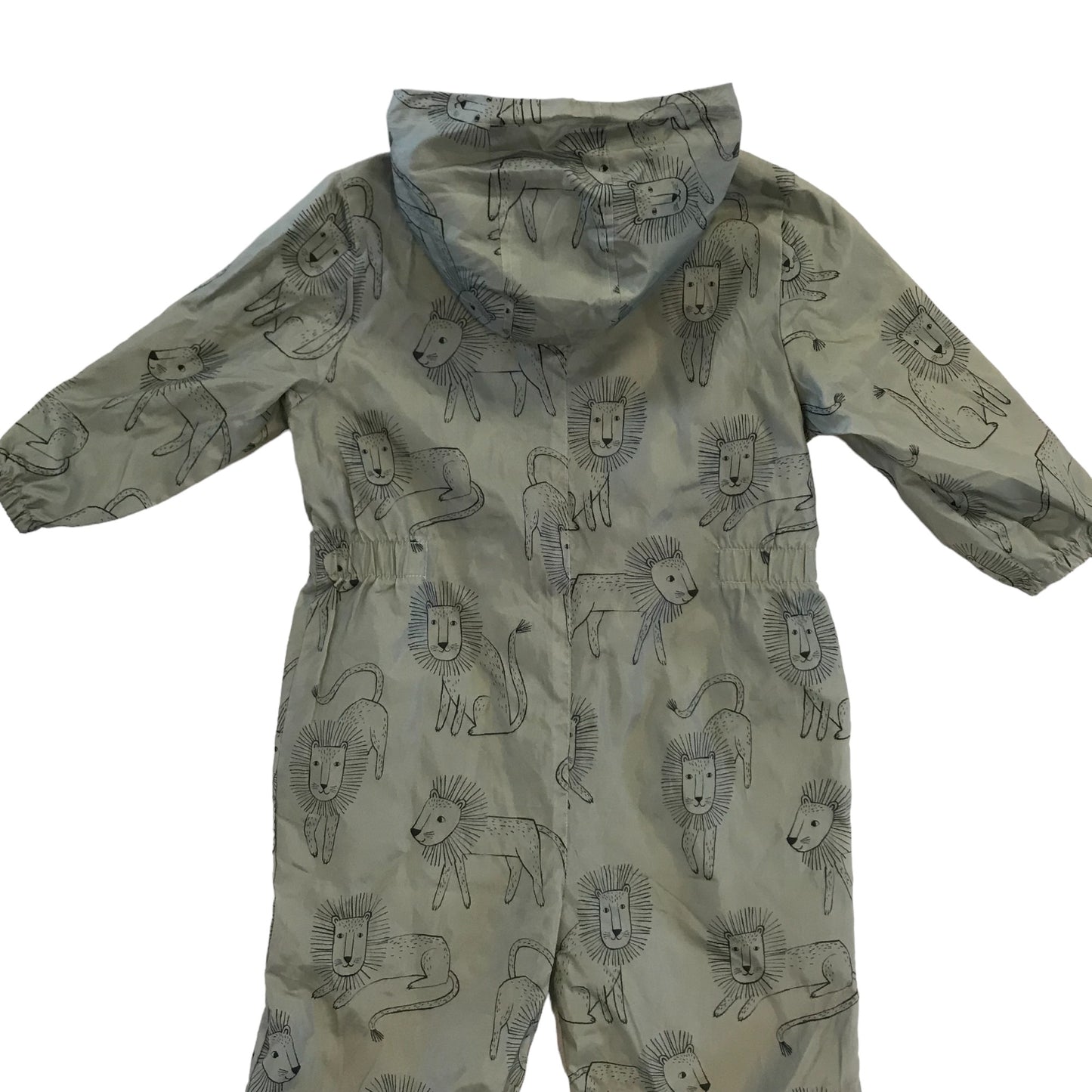 Tu overalls 5-6 years khaki lion graphic print