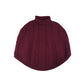 Nutmeg Poncho 12-14 years Dark Fuchsia Pink High Collar