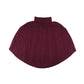Nutmeg Poncho 12-14 years Dark Fuchsia Pink High Collar
