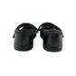 M&S pumps shoe size 12.5 junior black with glossy tips bowtie and strap