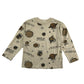 H&M t-shirt 5-6 years cream Saturn planet print long sleeve cotton