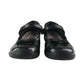 M&S pumps shoe size 12.5 junior black with glossy tips bowtie and strap