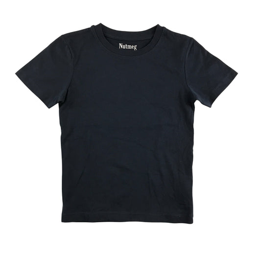 Nutmeg t-shirt 5-6 years navy crew neck cotton