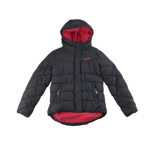 Bench Jacket Age 9 Grey Fleece Lined Puffer