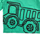F&F t-shirt 5-6 years green long sleeve truck print cotton