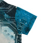 George t-shirt 6-7 years blue futuristic print with text