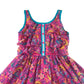 Jona Michelle Dress Age 10 Pink Floral Chiffon Layered Sleeveless