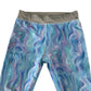 Matalan sport leggings 8-9 years blue swirly wave pattern design