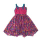 Jona Michelle Dress Age 10 Pink Floral Chiffon Layered Sleeveless