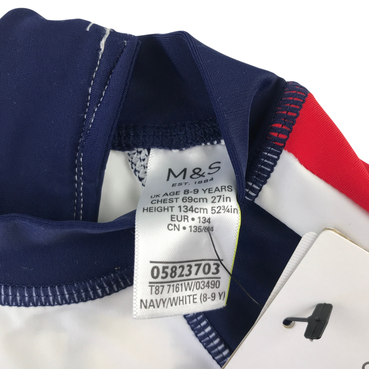 Preloved kids white swimwear top