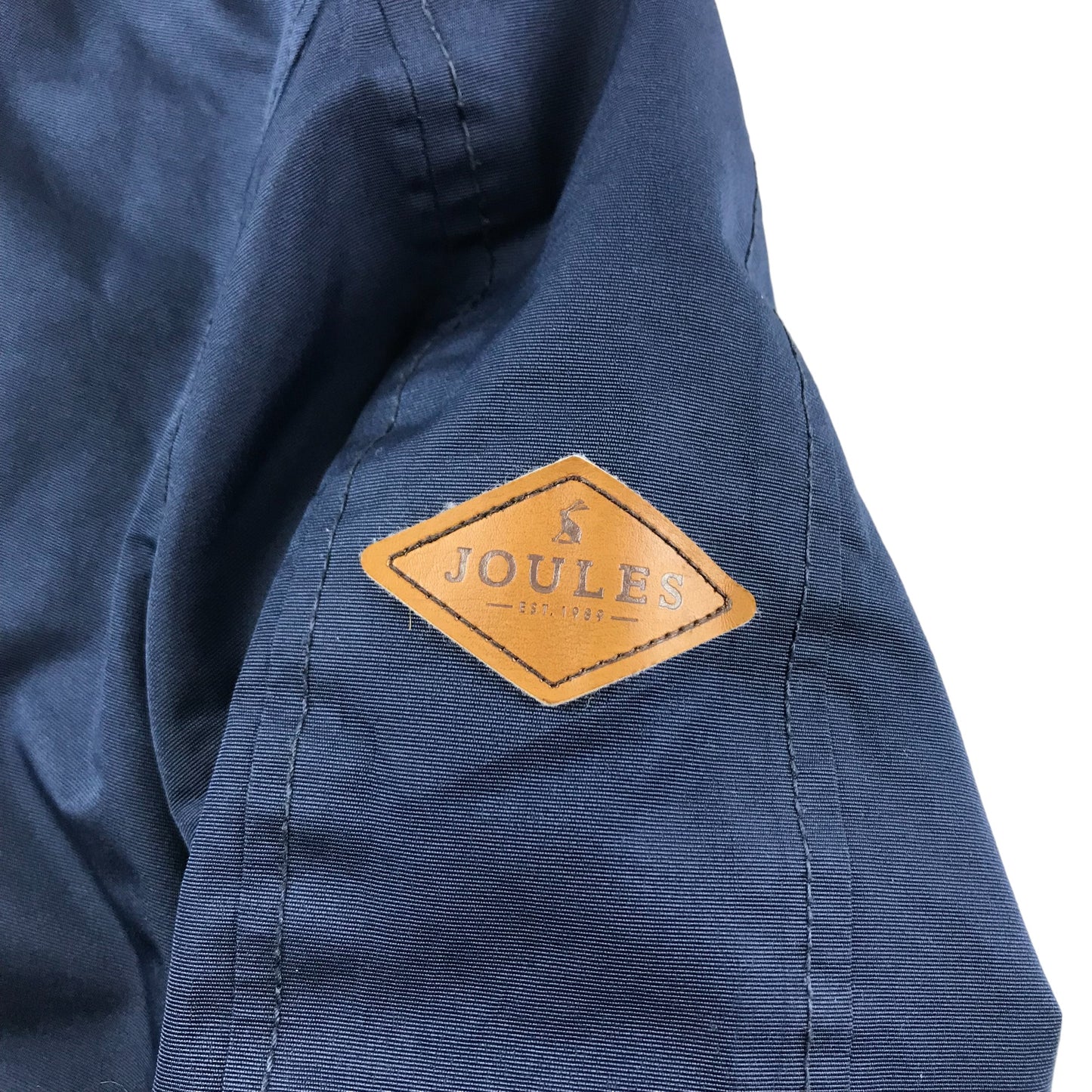 Joules Jacket Age 5-6 Navy Blue Waterproof Fleece Lined A-line