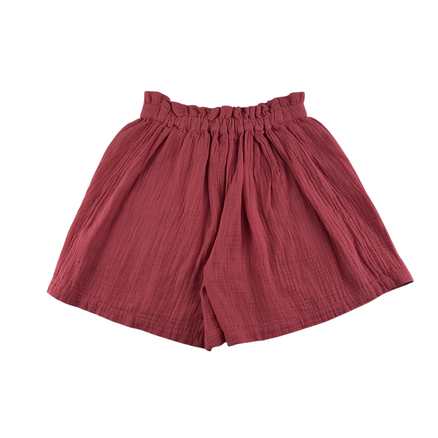 Nutmeg shorts 5-6 year pink animal pocket details and bowtie around waist cotton