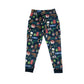 Nutmeg Festive Pyjamas Bottoms 6-7 Years Blue Fluffy Graphic Print