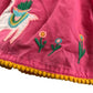 Nutmeg skirt 5-6 year pink lama and floral embroidery with detailed hem cotton