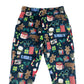Nutmeg Festive Pyjamas Bottoms 6-7 Years Blue Fluffy Graphic Print