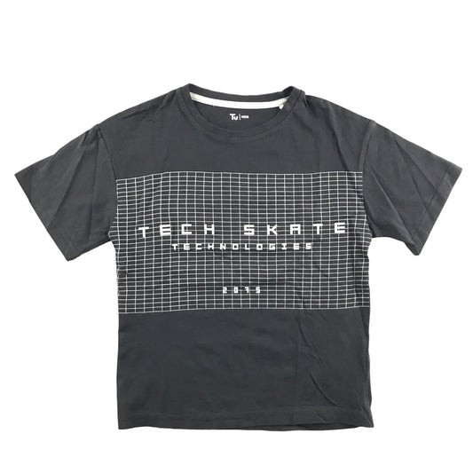 Tu t-shirt 7-8 years black skate graphic print cotton