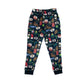 Nutmeg Festive Pyjamas Bottoms 6-7 Years Blue Fluffy Graphic Print