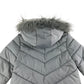 George Jacket Age 6 Grey Puffer Parka with Faux Fur Trim
