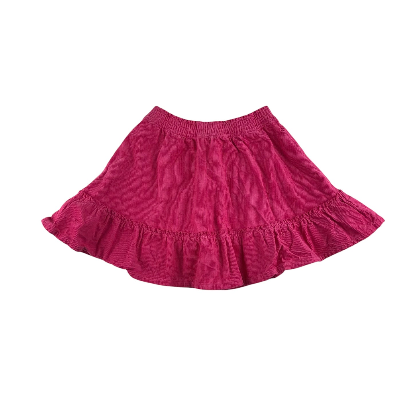 M&S skirt 5-6 year pink plain layered corduroy