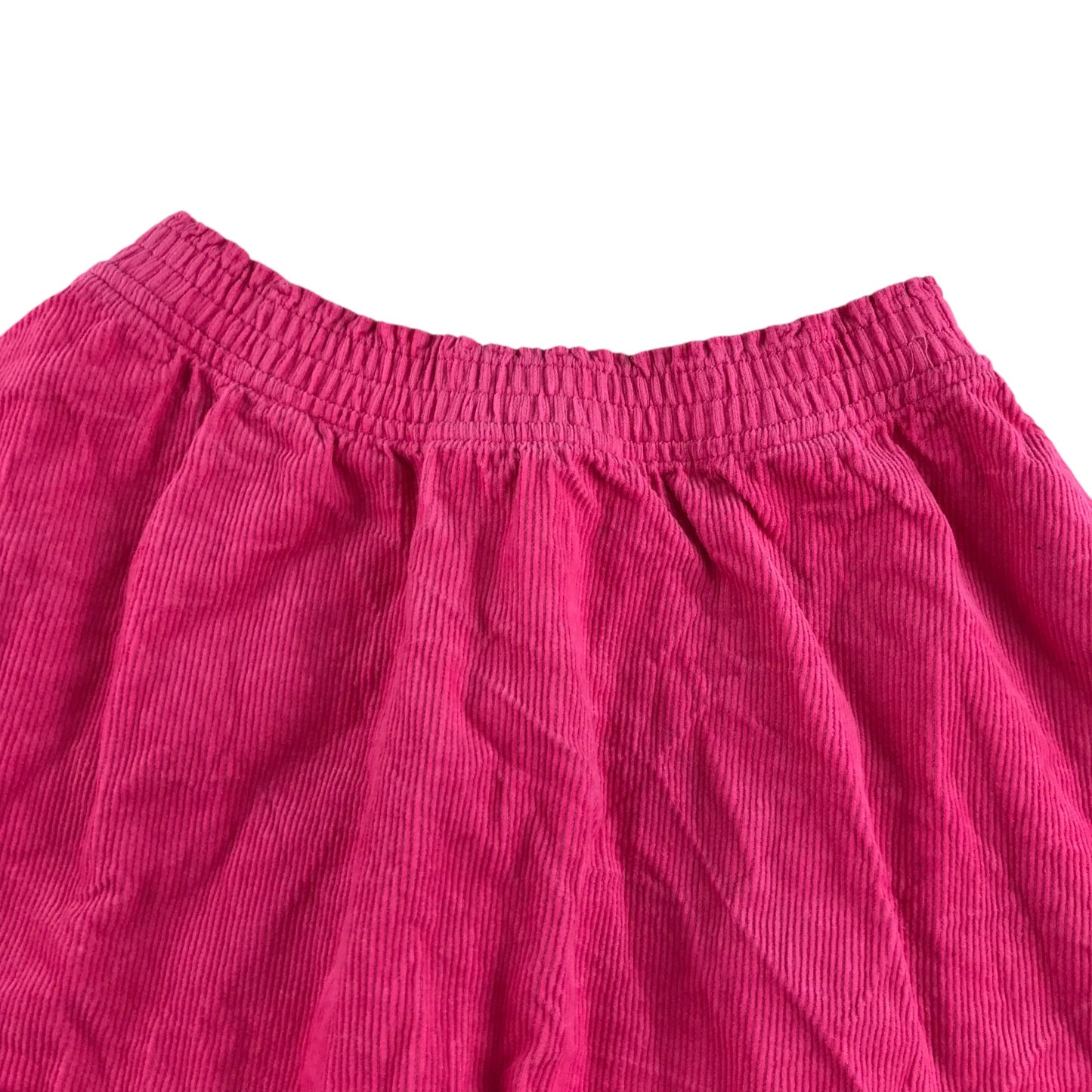 M&S skirt 5-6 year pink plain layered corduroy