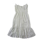 Mango Dress Age 5-6 White Peplum Hem Plain