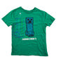 Primark Mojang t-shirt 7-8 years green minecraft flip sequin graphic cotton