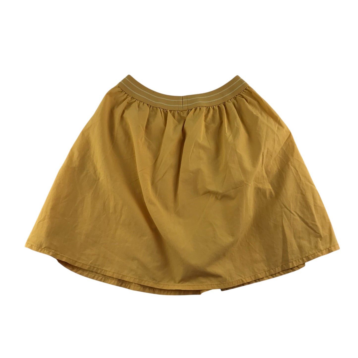 Uniqlo skirt 7-8 year yellow plain pleated with thin waist band