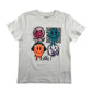 Next t-shirt Age 7 white crew neck smiley graphic cotton