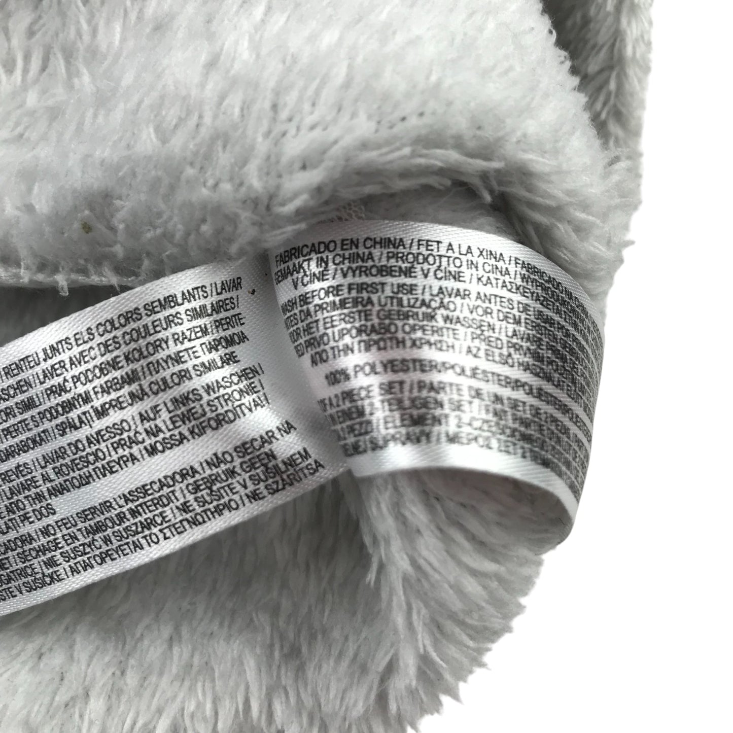 Primark Festive Jumper 7-8 Years Grey with Black Sleeves Fluffy Pizza Tree Graphic