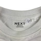 Next t-shirt Age 7 white crew neck smiley graphic cotton