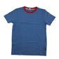 Trespass t-shirt 7-8 years blue white crew neck stripes