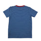 Trespass t-shirt 7-8 years blue white crew neck stripes