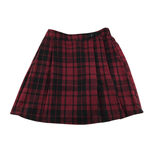 F&F skirt 11-12 years red and black tartan style check pattern