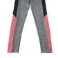 Nutmeg sport leggings 11-12 years grey with pink and black side panel
