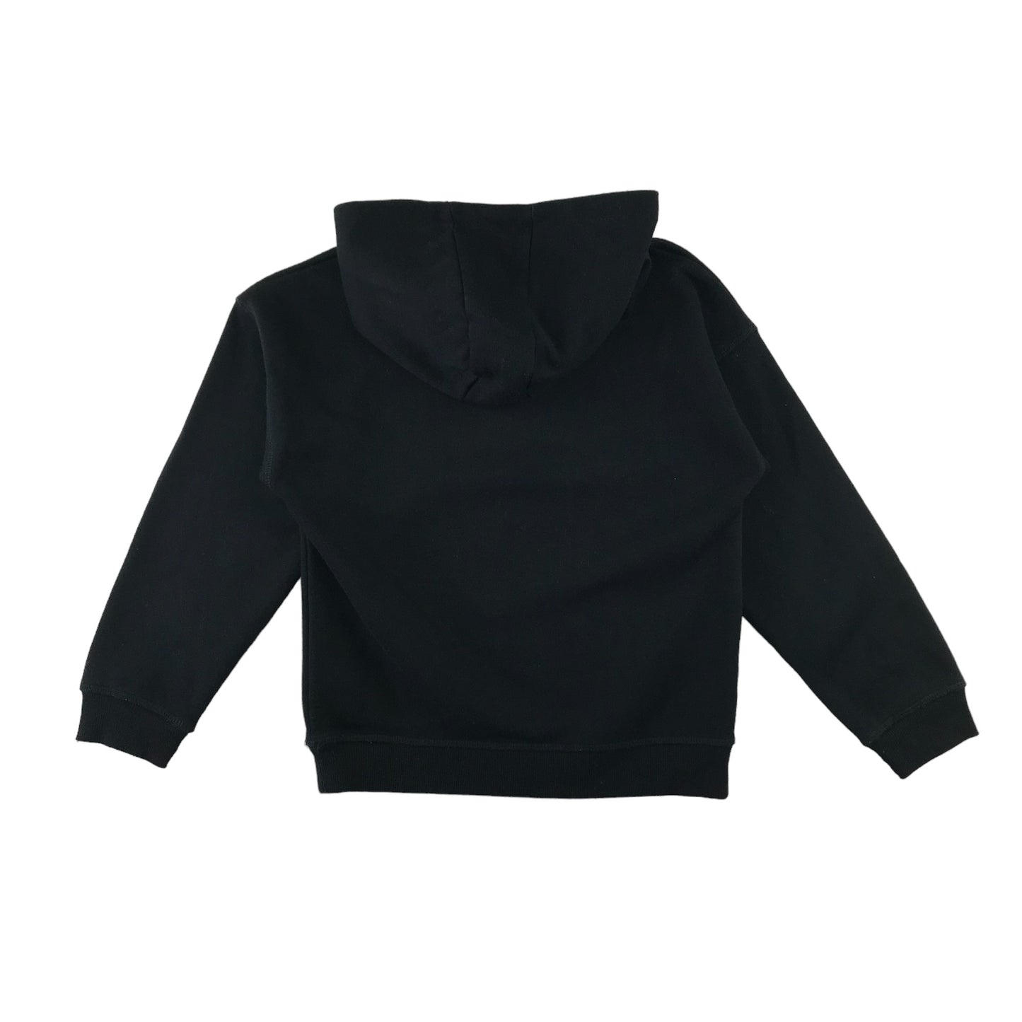 Primark hoodie 7-8 years black mountain view graphic