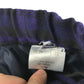 Skirt W26" L22" purple navy and black tartan style check pattern wool mix